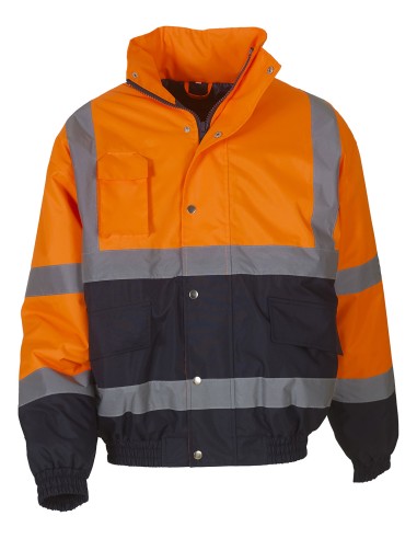 YOK-HVP218-Hi-Vis Two-Tone Bomber Jacket