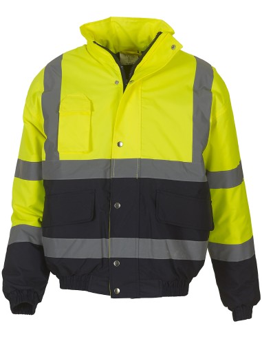 YOK-HVP218-Hi-Vis Two-Tone Bomber Jacket