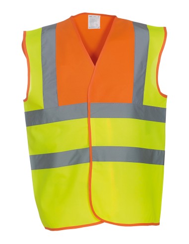 YOK-HVW100-Hi-Vis 2 Bands et Braces Waistcoat