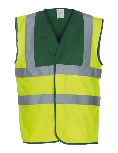 YOK-HVW100-Hi-Vis 2 Bands et Braces Waistcoat