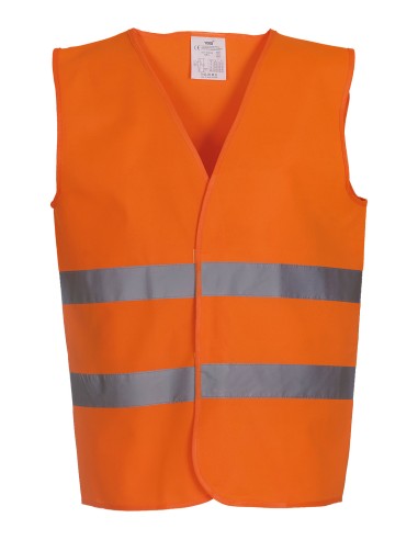 YOK-HVW102-Hi-Vis 2 Bands Waistcoat