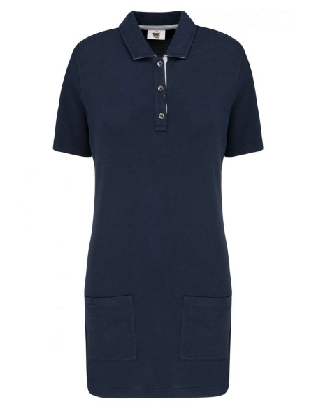 D-WK209-LADIES’ SHORT-SLEEVED LONGLINE POLO SHIRT