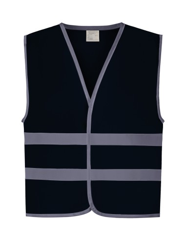 YOK-HVW102CH-Gilet haute visibilité à 2 bandes et bordure réfléchissante pour enfants (HVW102CH)