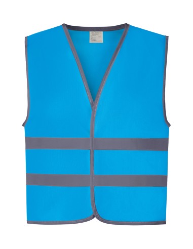 YOK-HVW102CH-Gilet haute visibilité à 2 bandes et bordure réfléchissante pour enfants (HVW102CH)