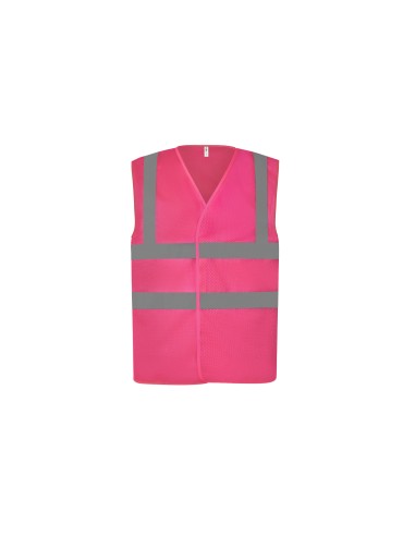 YOK-HVW120-Hi-Vis Top Cool Recycled Open Mesh Waistcoat