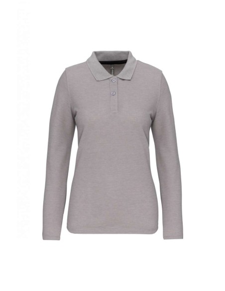 D-WK277-LADIES' LONG-SLEEVED POLO SHIRT