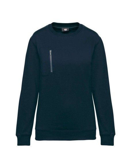 D-WK403-UNISEX DAYTODAY CONTRASTING POCKET SWEATSHIRT