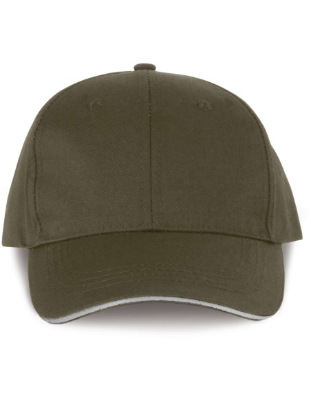 D-WKP145-OEKOTEX CERTIFIED 6 PANELS CAP WITH SANDWICH PEAK