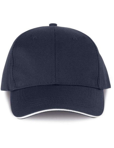 D-WKP145-OEKOTEX CERTIFIED 6 PANELS CAP WITH SANDWICH PEAK