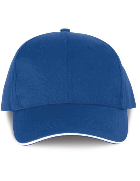 D-WKP145-OEKOTEX CERTIFIED 6 PANELS CAP WITH SANDWICH PEAK