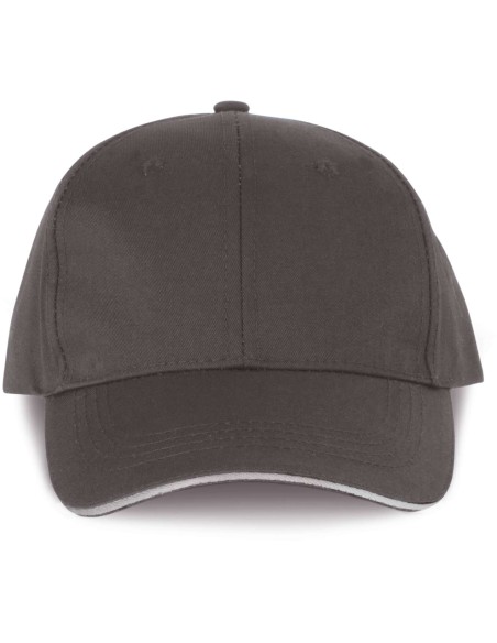 D-WKP145-OEKOTEX CERTIFIED 6 PANELS CAP WITH SANDWICH PEAK
