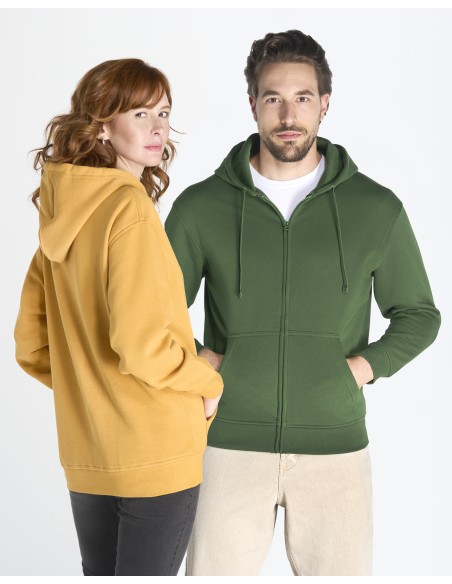 JHK-SWUAHOOD-Zipped Hooded Sweater