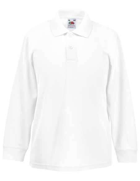 F-63-201-0-Kids Long Sleeve 65/35 Polo