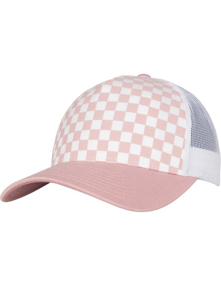 F-6506CB-Checkerboard Retro Trucker