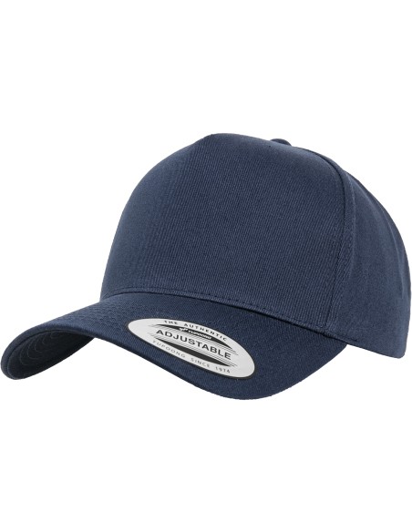 F-7707-5-Panel Curved Classic Snapback