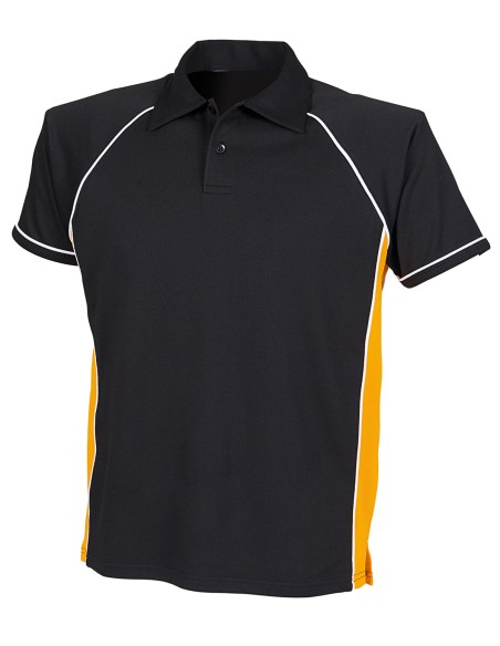 F-LV370-Mens Piped Performance Polo