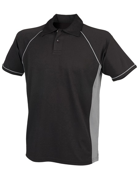 F-LV370-Mens Piped Performance Polo