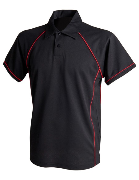 F-LV370-Mens Piped Performance Polo