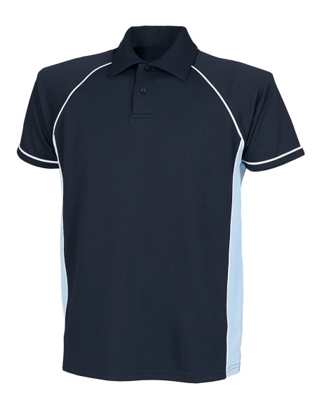 F-LV370-Mens Piped Performance Polo
