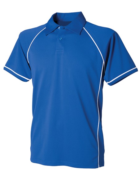 F-LV370-Mens Piped Performance Polo