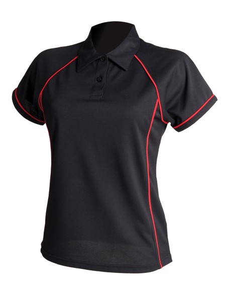 F-LV371-Ladies Piped Performance Polo