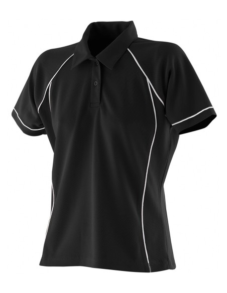 F-LV371-Ladies Piped Performance Polo
