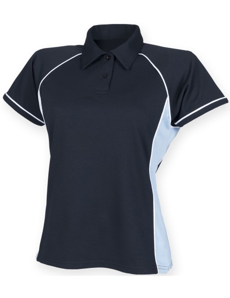 F-LV371-Ladies Piped Performance Polo