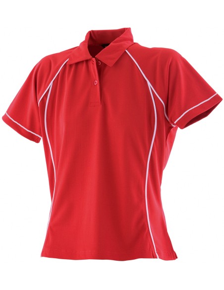 F-LV371-Ladies Piped Performance Polo