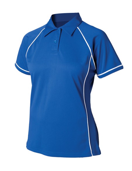 F-LV371-Ladies Piped Performance Polo