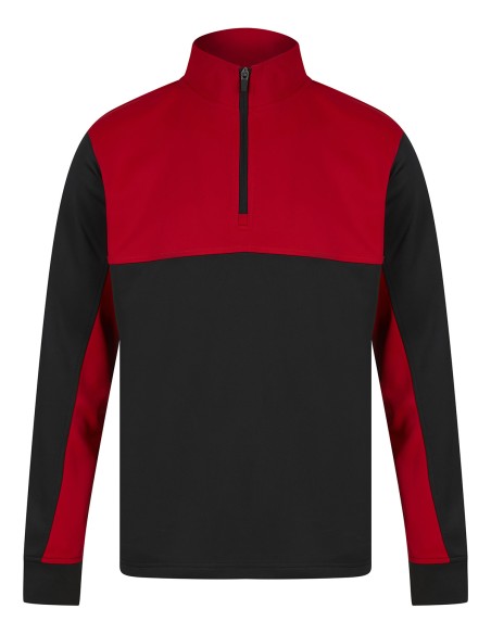 F-LV874-Adults 1/4 Zip Tracksuit Top