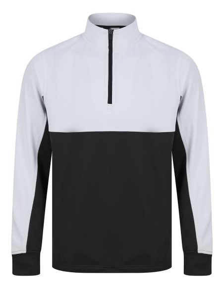 F-LV874-Adults 1/4 Zip Tracksuit Top