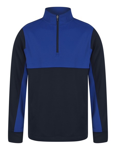 F-LV874-Adults 1/4 Zip Tracksuit Top