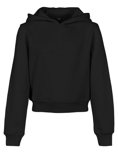 B-BY113-Girls Cropped Sweat Hoody