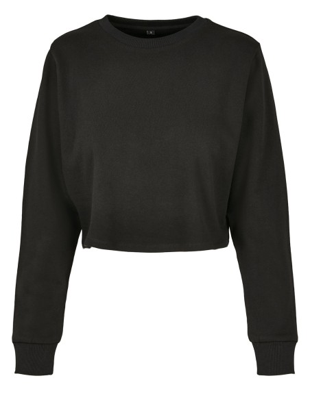 B-BY131-Ladies Terry Cropped Crew