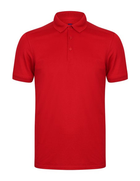 H-H460-Mens Slim Fit Stretch Polo Shirt + Wicking Finish