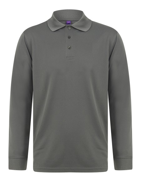 H-H478-Polo à manches longues Coolplus® pour homme