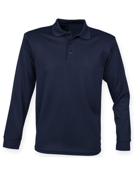 H-H478-Polo à manches longues Coolplus® pour homme