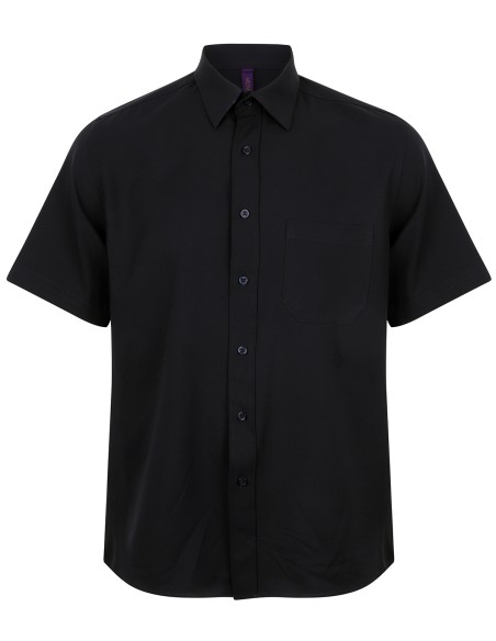 H-H595-Mens Wicking Short Sleeve Shirt