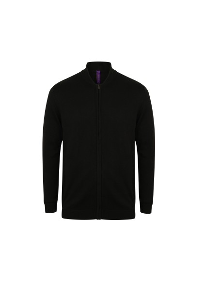 H-H718-Unisex Zip Through Cardigan
