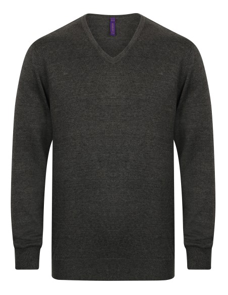 H-H720-Mens Lightweight V-Neck Jumper
