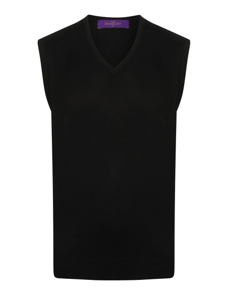 H-H724-Mens Lightweight Sleeveless V-Neck Jumper