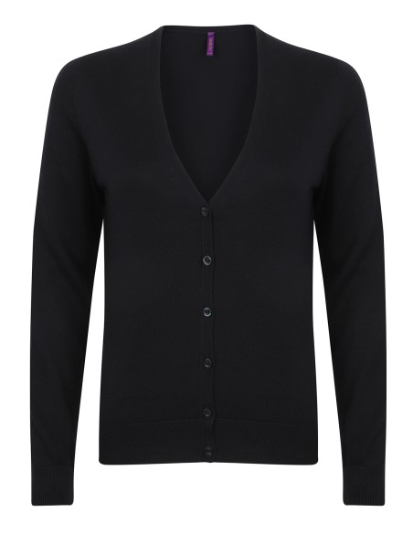 H-H726-Ladies Lightweight V-Neck Short Cardigan