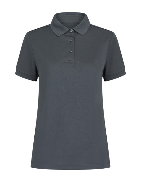 H-HB466-Polo en polyester recyclé femme
