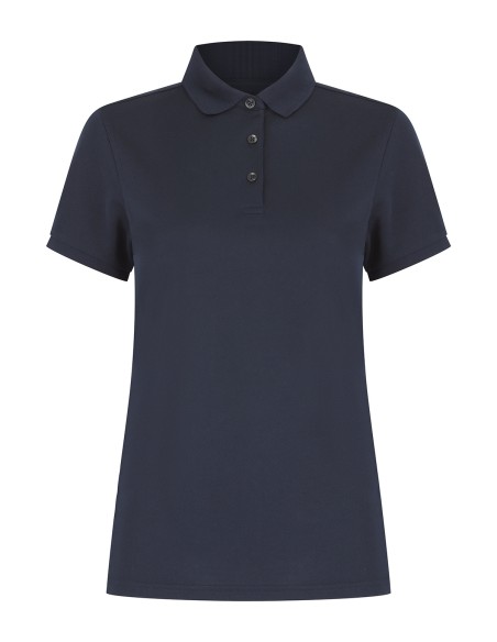 H-HB466-Polo en polyester recyclé femme