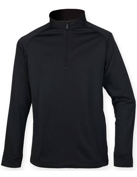 H-HB862-Haut à fermeture éclair 1/4 avec finition absorbant l’humidité