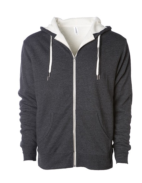 I-EXP90SHZ-Unisex Sherpa Lined Zip Hooded Jacket