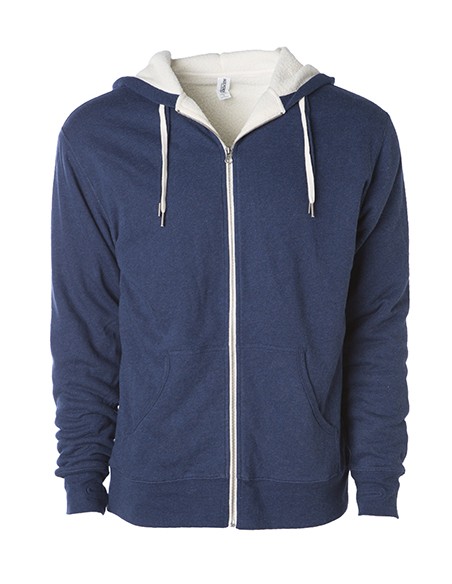 I-EXP90SHZ-Unisex Sherpa Lined Zip Hooded Jacket