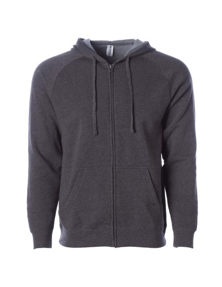 I-PRM33SBZ-Unisex Midweight Special Blend Raglan Zip Hood
