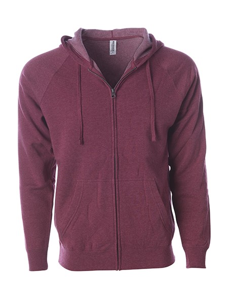 I-PRM33SBZ-Unisex Midweight Special Blend Raglan Zip Hood