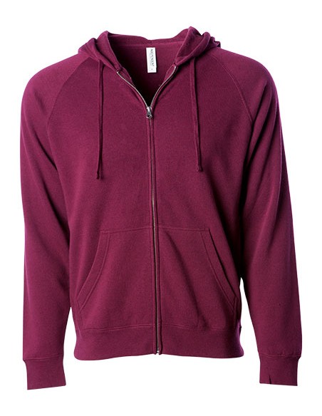 I-PRM33SBZ-Unisex Midweight Special Blend Raglan Zip Hood